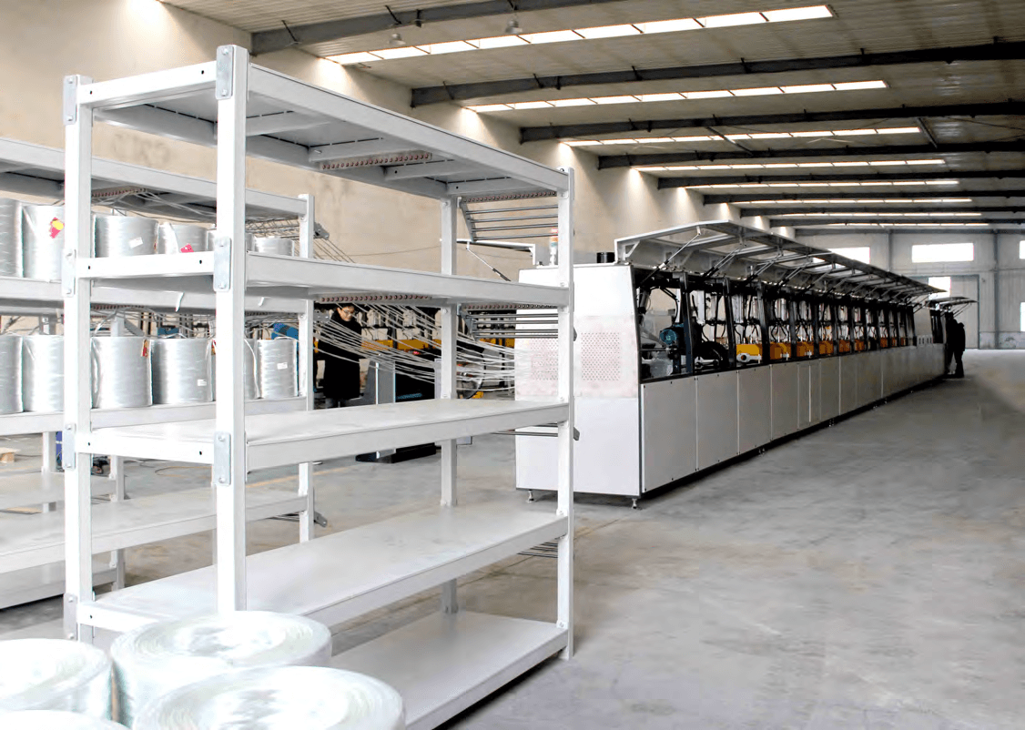 Fiber creel and GFRP rebar production line at Henan Zhongsheng