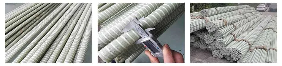 GFRP rebar produced by pultrusion